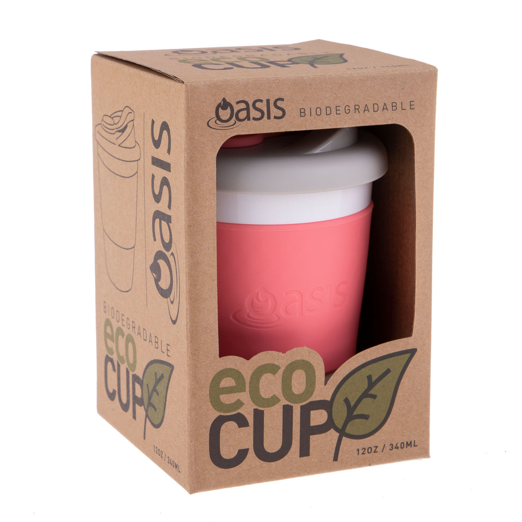 Oasis Biodegradable Eco Cup 340ml - Coral
