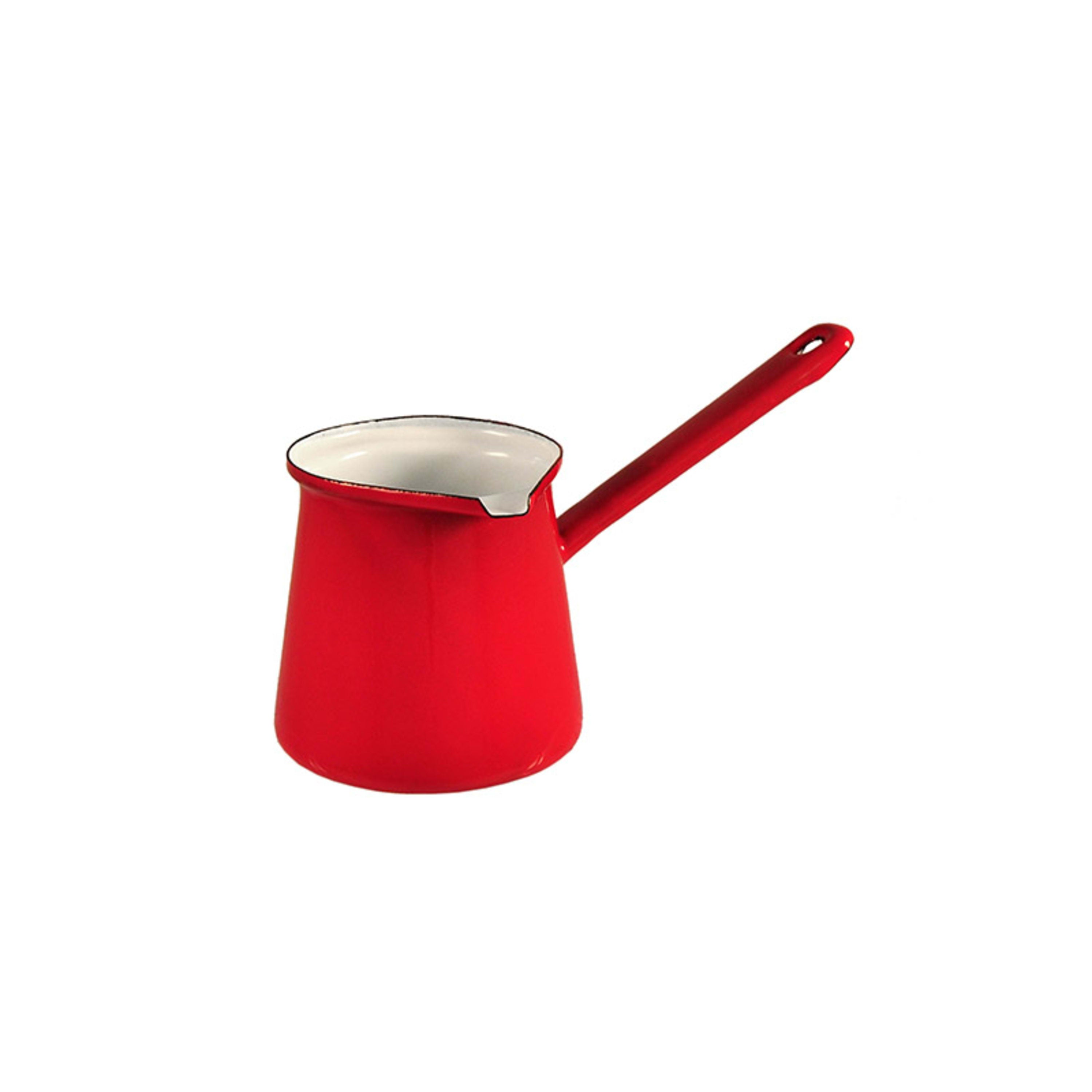 Urban Style Enamelware Turkish Coffee Pot 250ml - Red