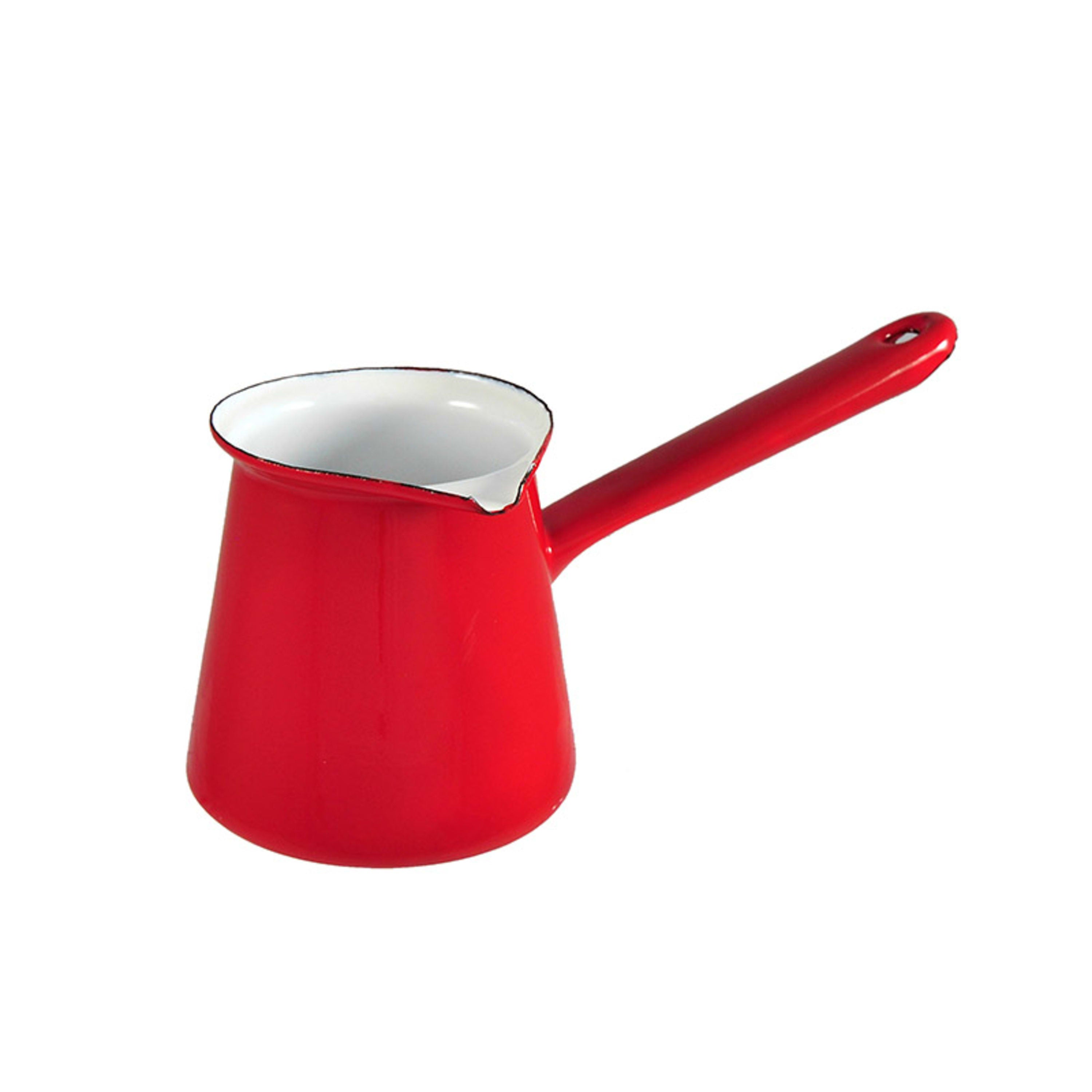 Urban Style Enamelware Turkish Coffee Pot 500ml - Red