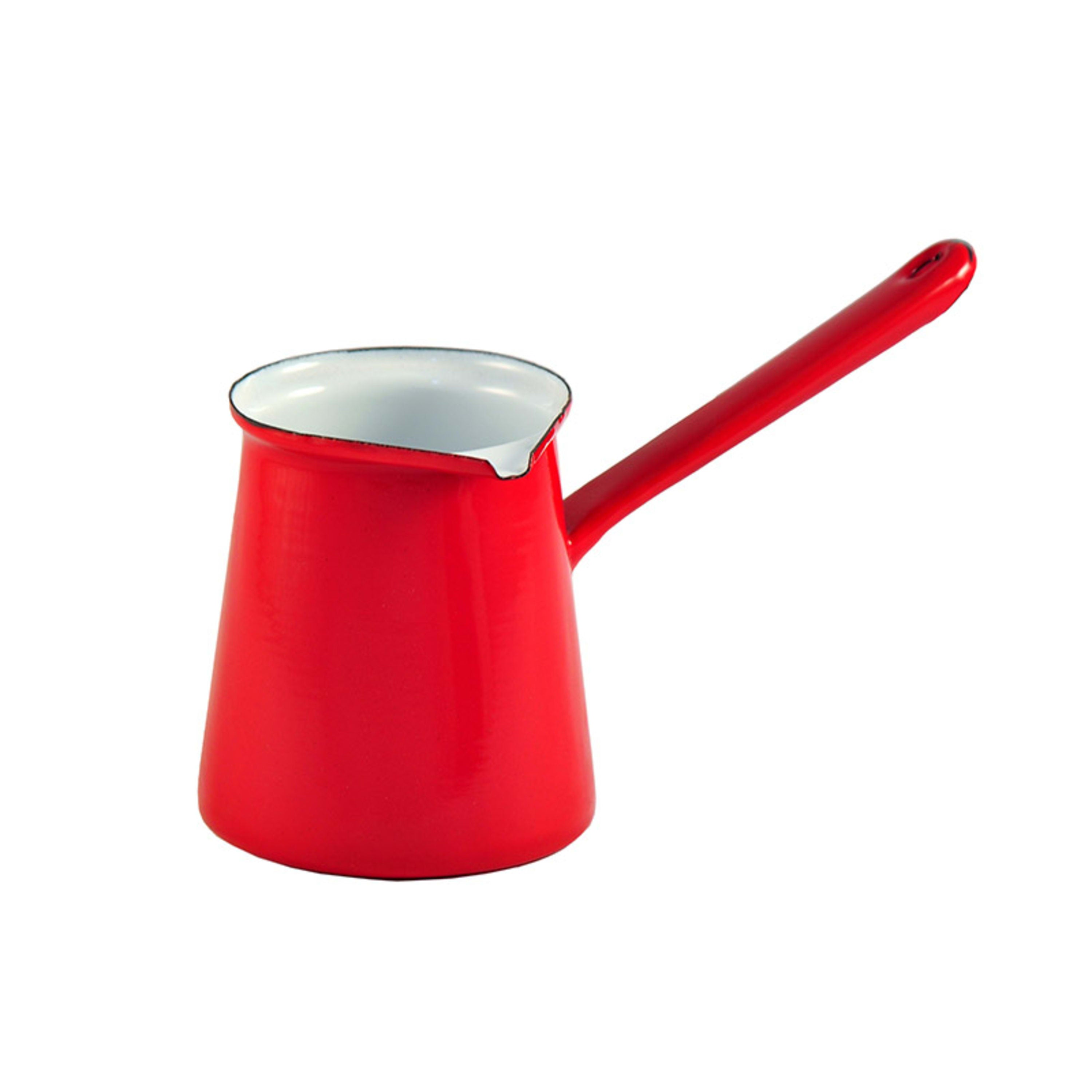 Urban Style Enamelware Turkish Coffee Pot 750ml - Red