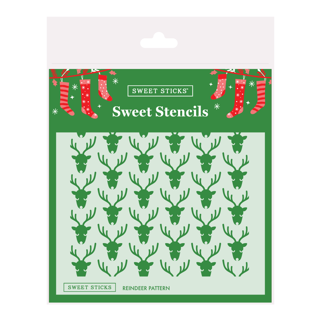 SWEET STICKS Sweet Stencils Christmas Range - Reindeer Pattern