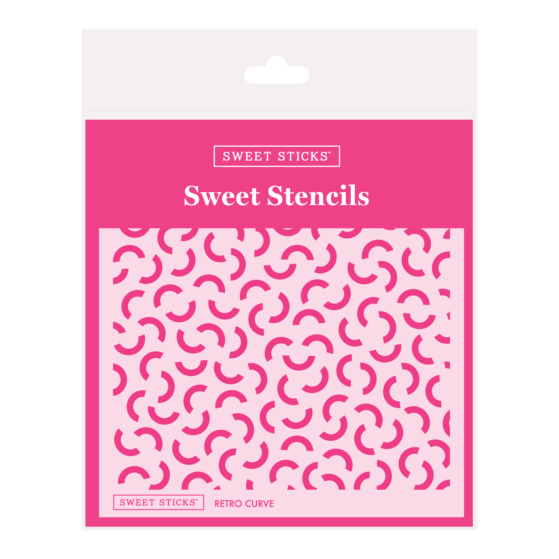 SWEET STICKS Sweet Stencils Assortment Range - Retro Curve