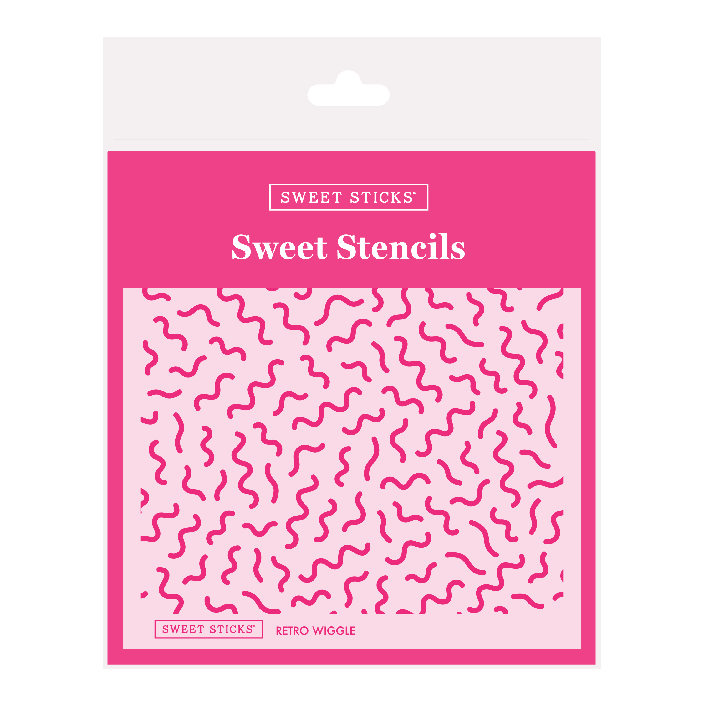 SWEET STICKS Sweet Stencils Assortment Range - Retro Wiggle
