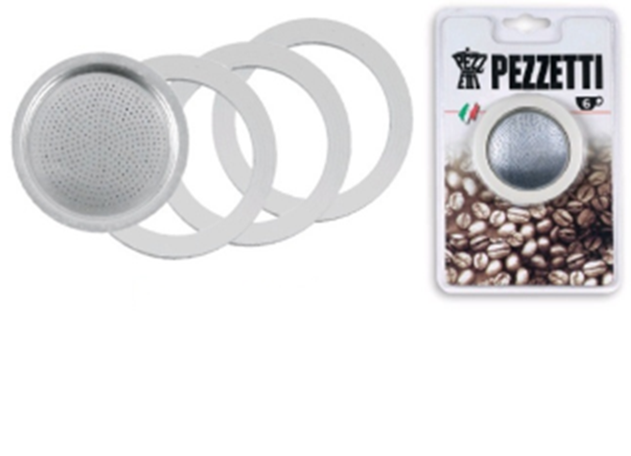 Pezzetti Blister 6 Cup Coffee Maker Spare Part Set