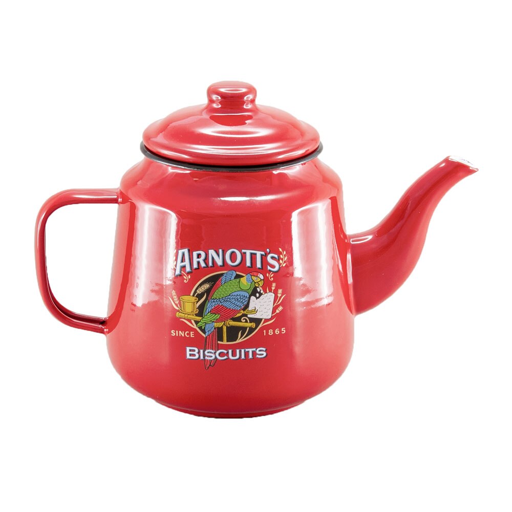Arnott’s Enamel Teapot 1.4L - Red