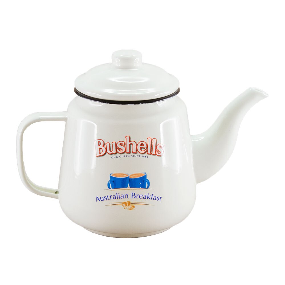 Bushells Enamel Teapot 1.4L - Cream