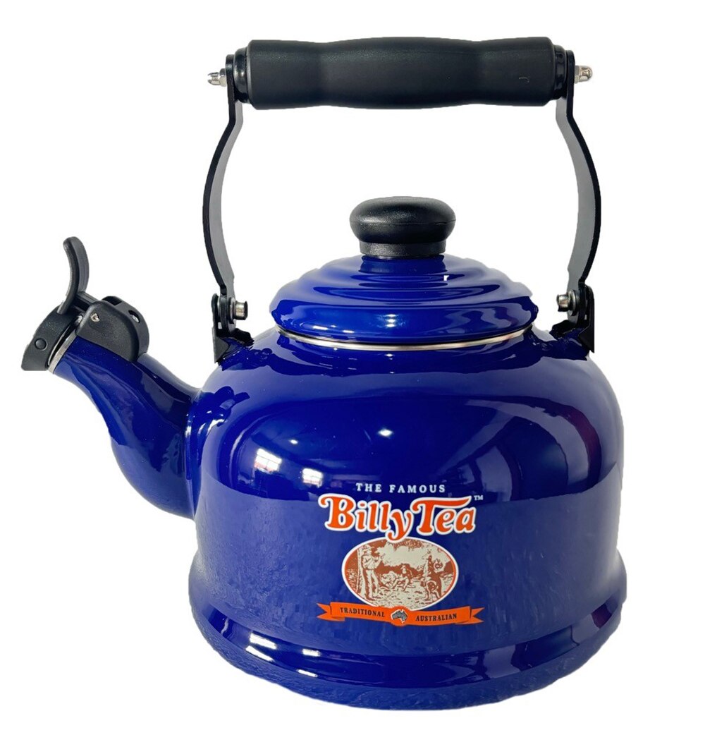 Billy Tea Enamel Whistling Kettle 2.1L - Blue