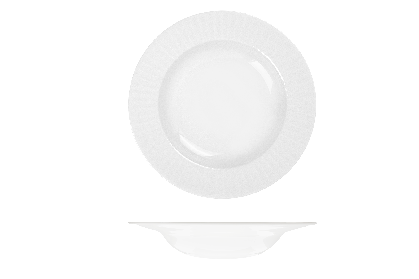 RAK Metropolis Round Bowl - Wide Rim (300mm - White)
