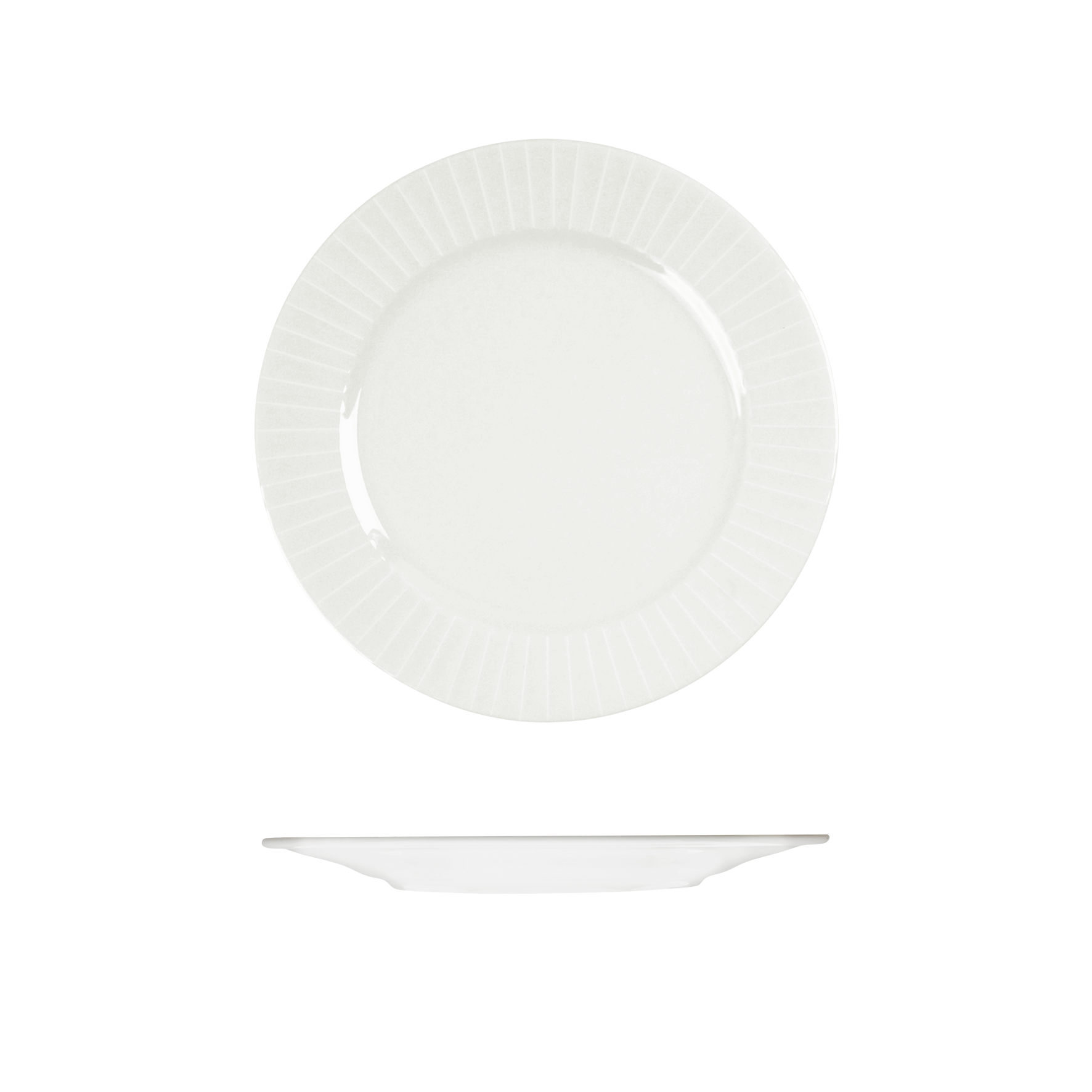 RAK Metropolis Round Plate - Wide Rim (210mm - White)