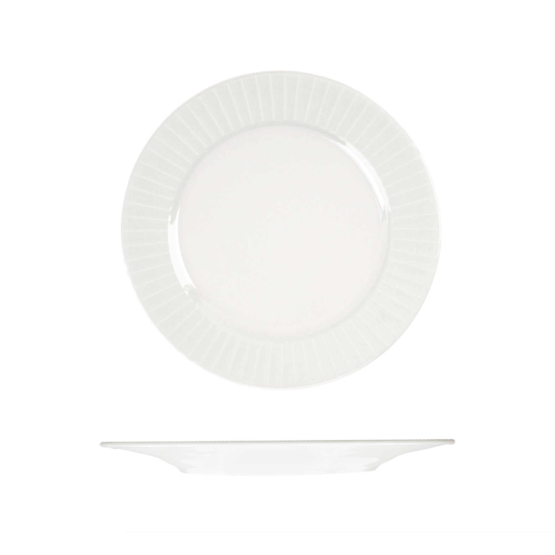 RAK Metropolis Round Plate - Wide Rim (240mm - White)