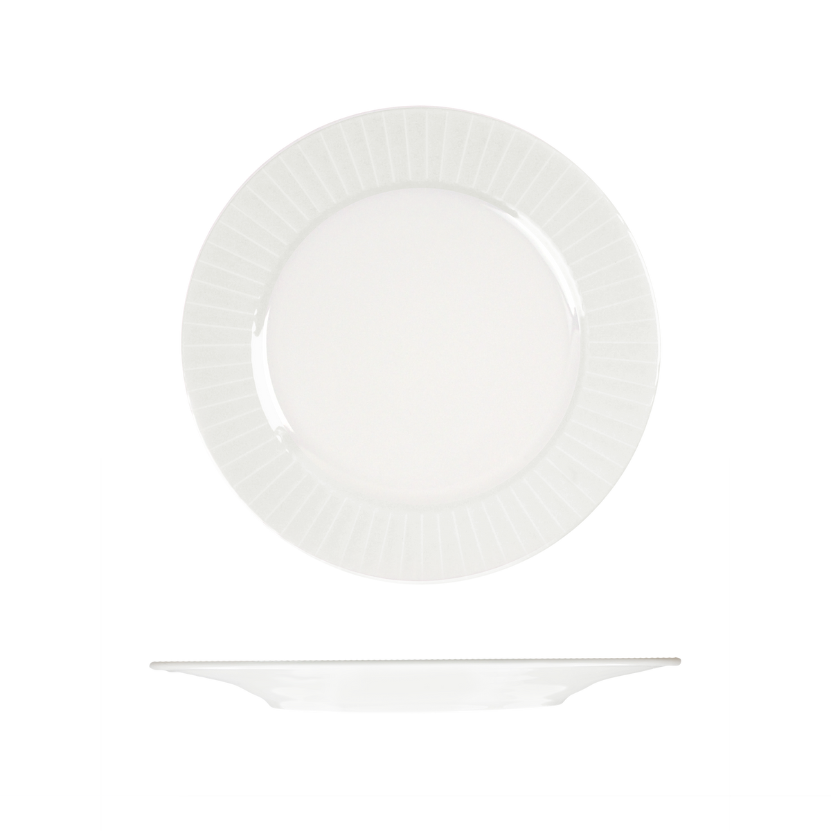 RAK Metropolis Round Plate - Wide Rim (240mm - White)