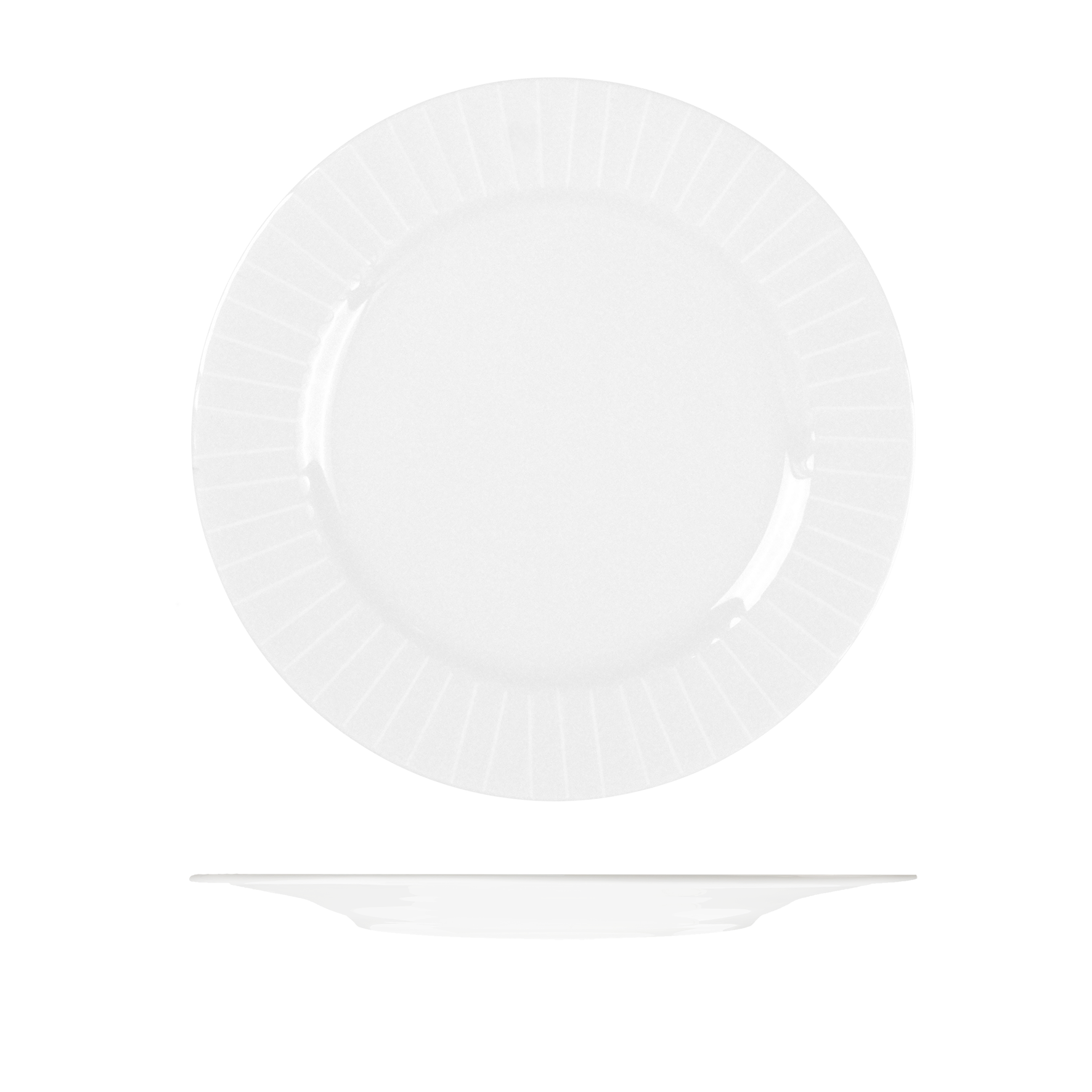 RAK Metropolis Round Plate - Wide Rim (290mm - White)