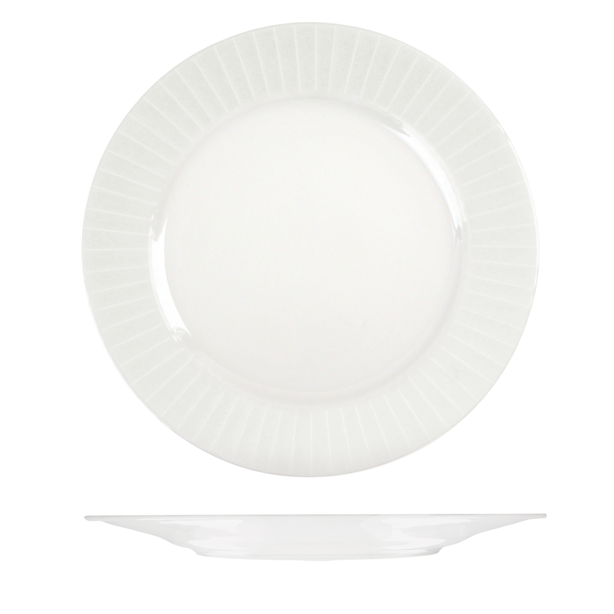 RAK Metropolis Round Plate - Wide Rim (310mm - White)