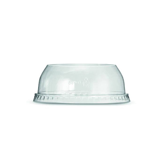 ecoware RPET Dome Lid with No Hole Fit RPET Deli Container (Carton of 500)