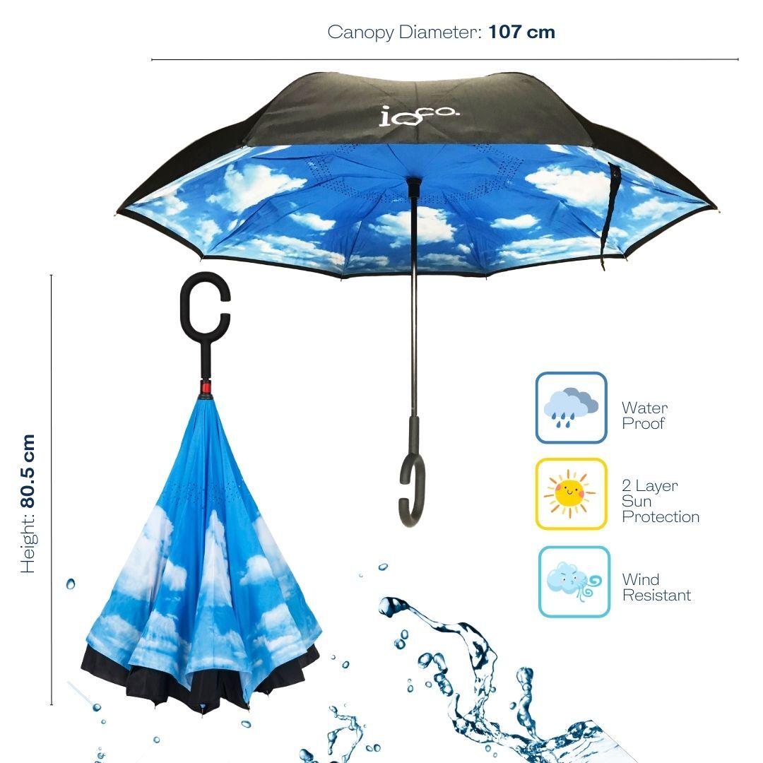 IOco Reverse Umbrella - Day Sky
