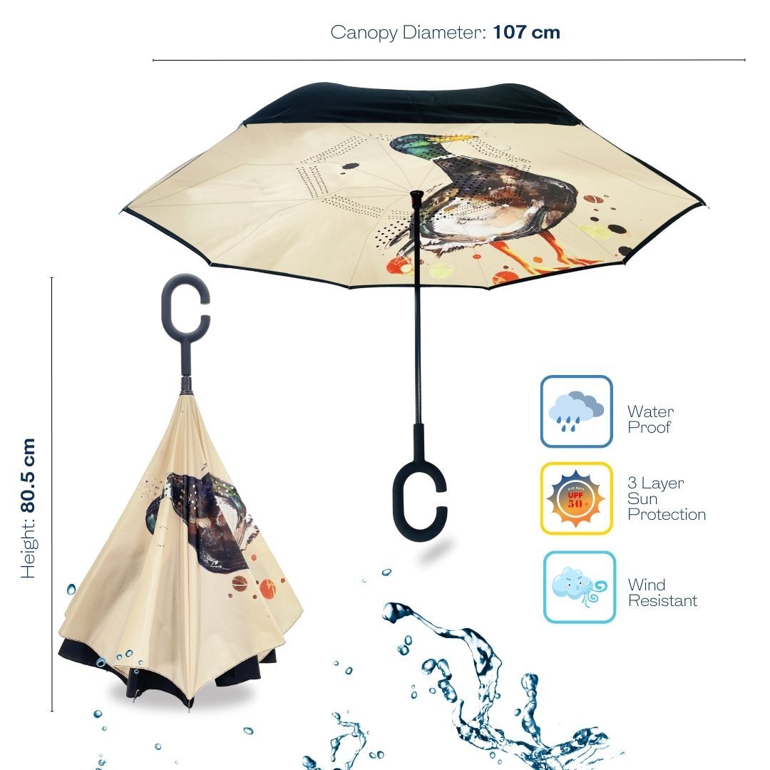 IOco Reverse Umbrella UPF50+ - Mallard Duck