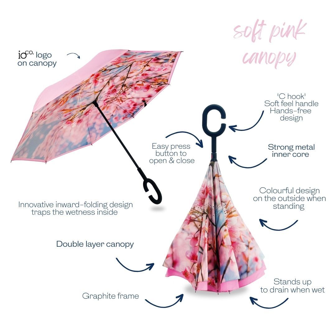 IOco Reverse Umbrella - Sky Blossom