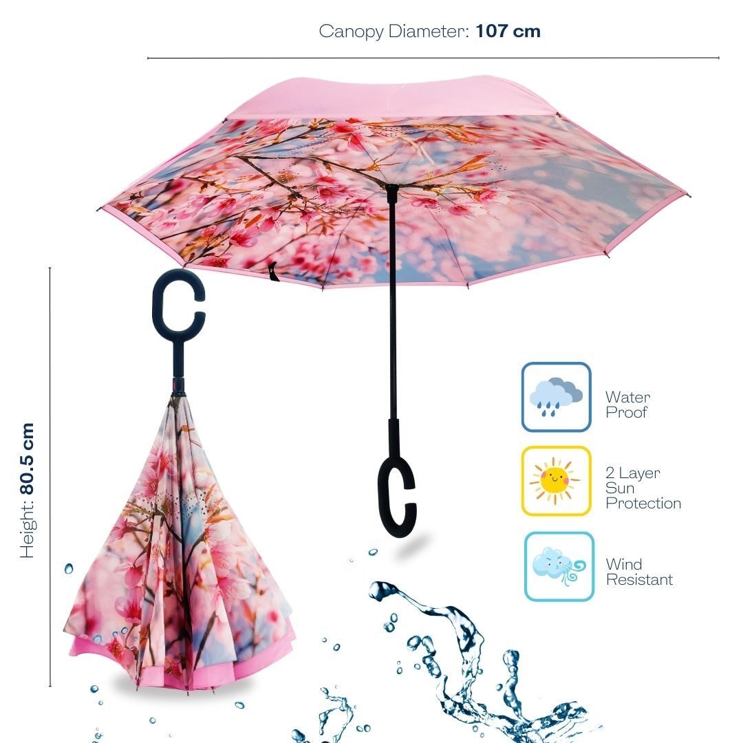 IOco Reverse Umbrella - Sky Blossom