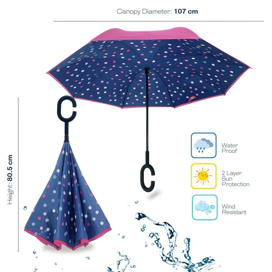 IOco Reverse Umbrella - Polka Dots
