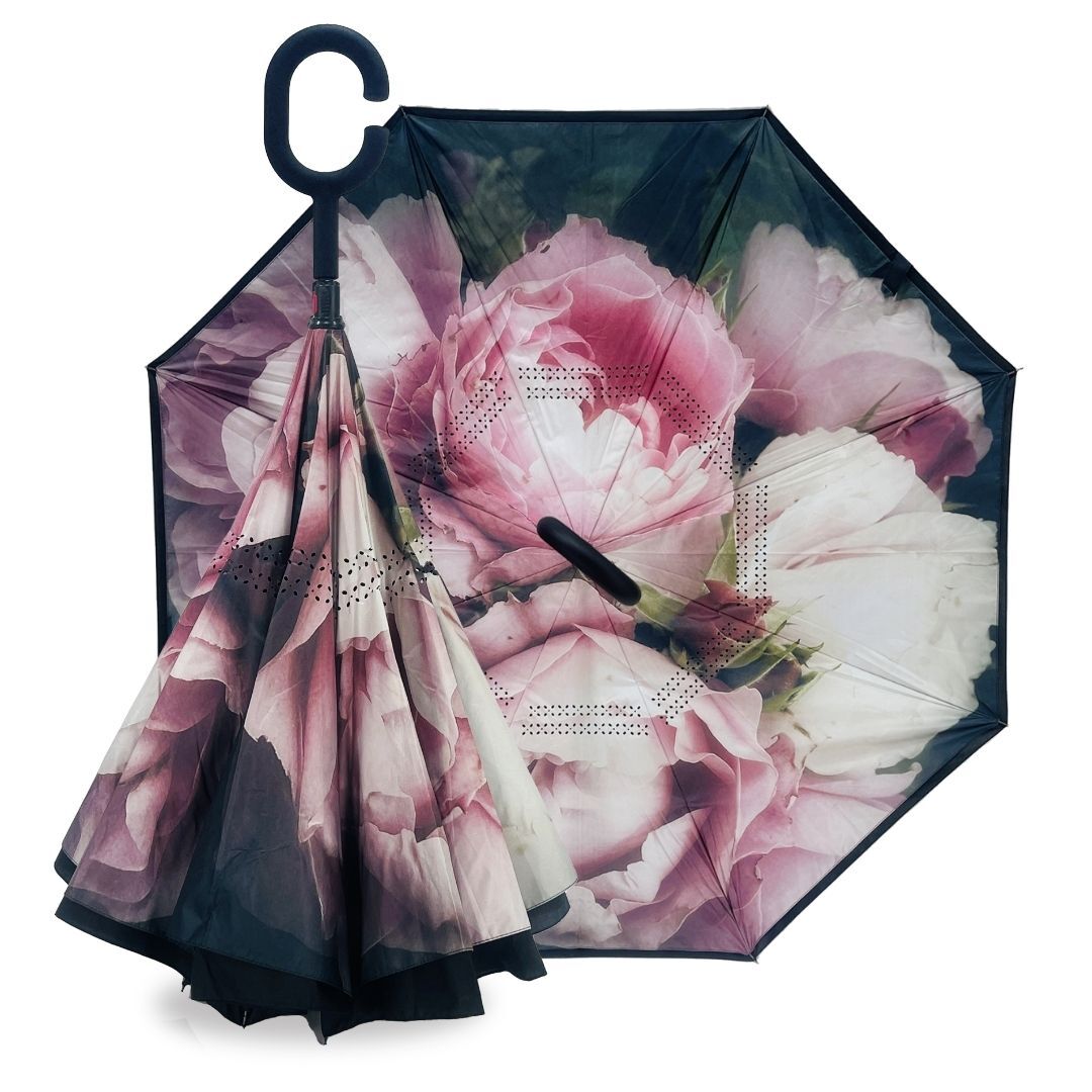 IOco Reverse Umbrella UPF50+ - Vintage Roses