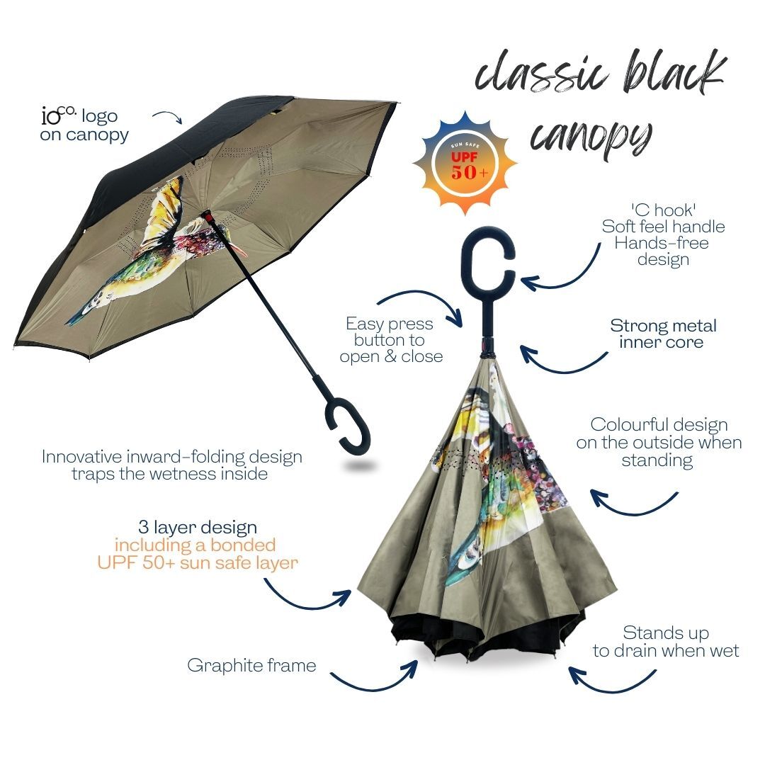 IOco Reverse Umbrella UPF50+ - Hummingbird