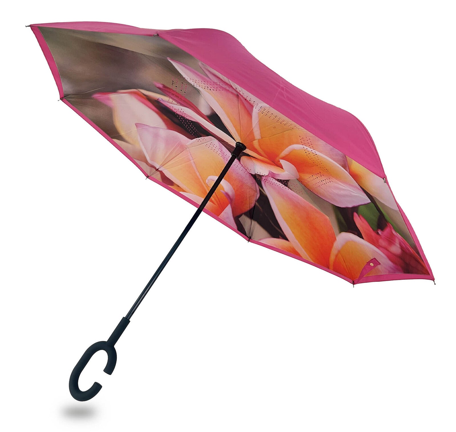 IOco Reverse Umbrella - Peach Frangipani