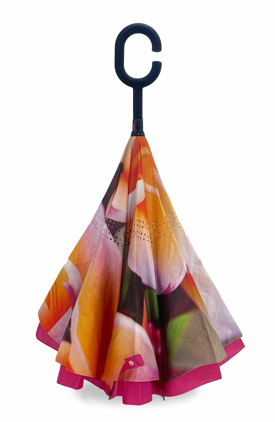 IOco Reverse Umbrella - Peach Frangipani