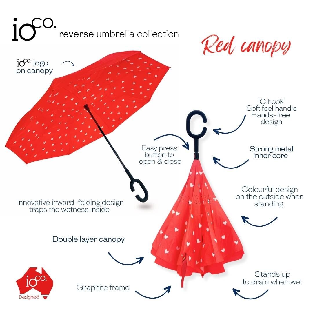IOco Reverse Umbrella - Lots of Love