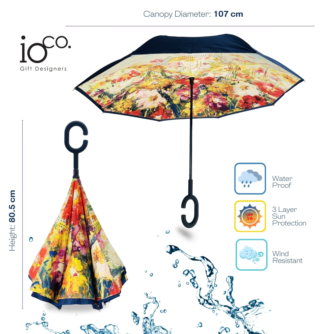 IOco Reverse Umbrella UPF50+ - Festival of Flowers