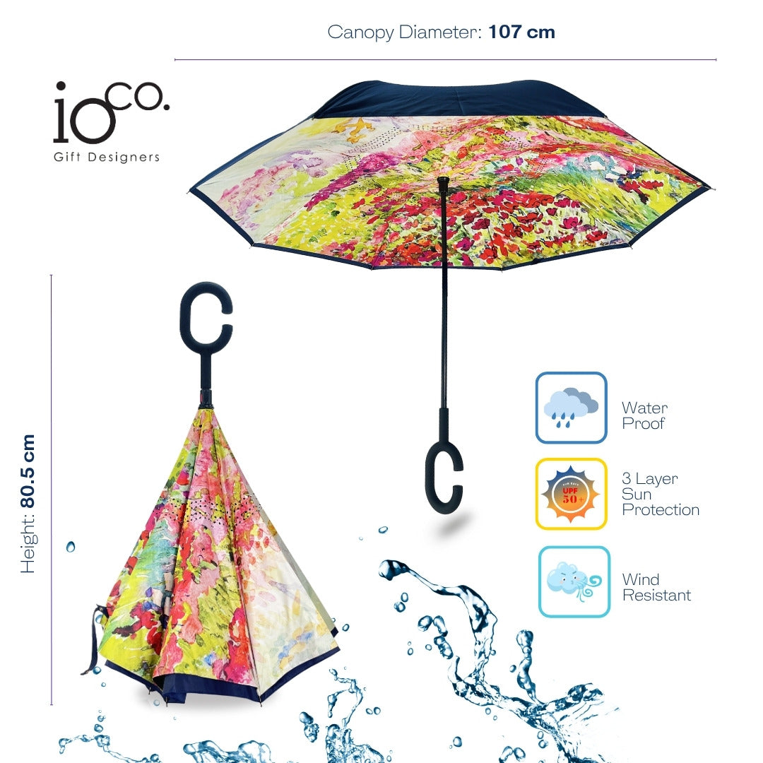 IOco Reverse Umbrella UPF50+ - Spring Carnival