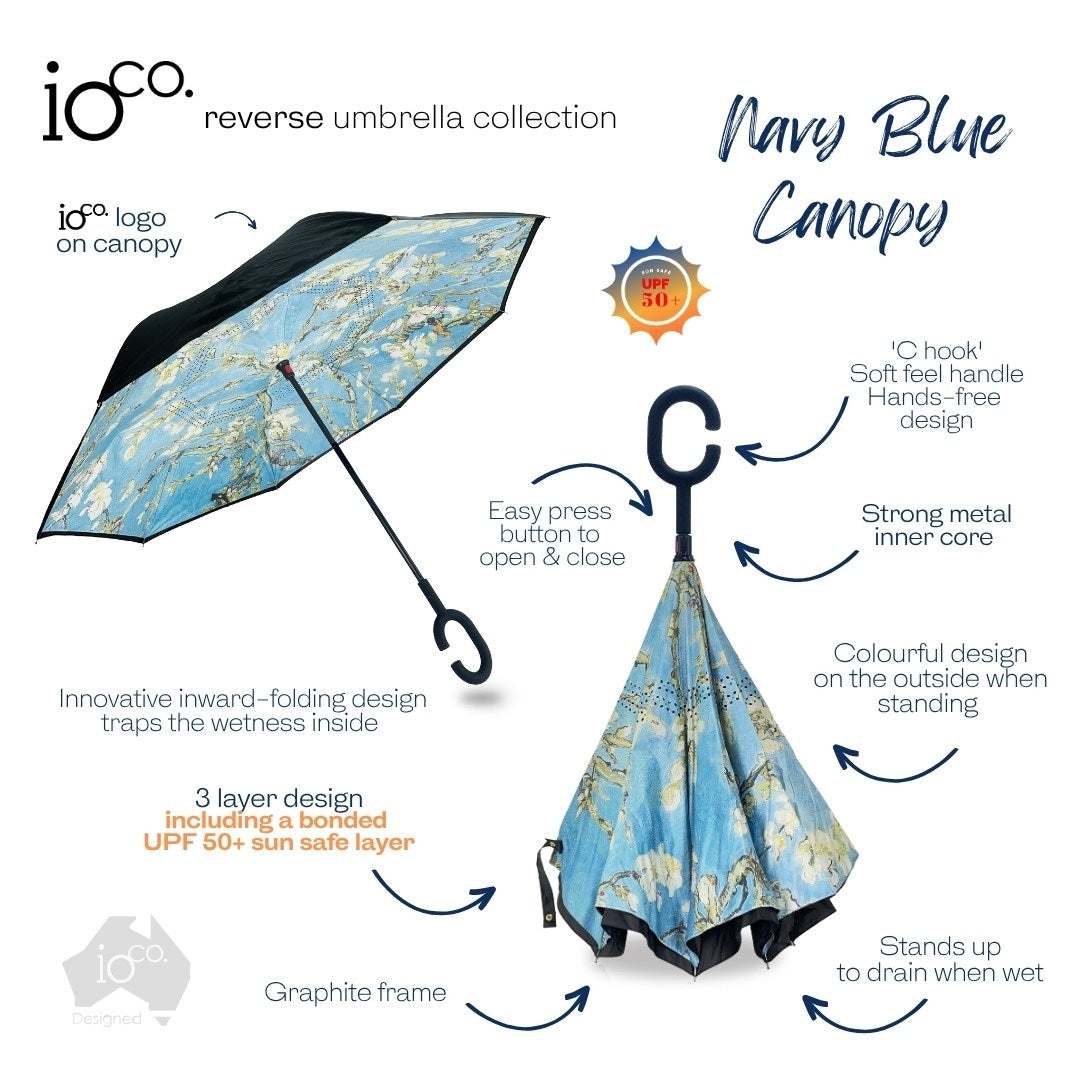 IOco Reverse Umbrella UPF50+ - Almond Blossom