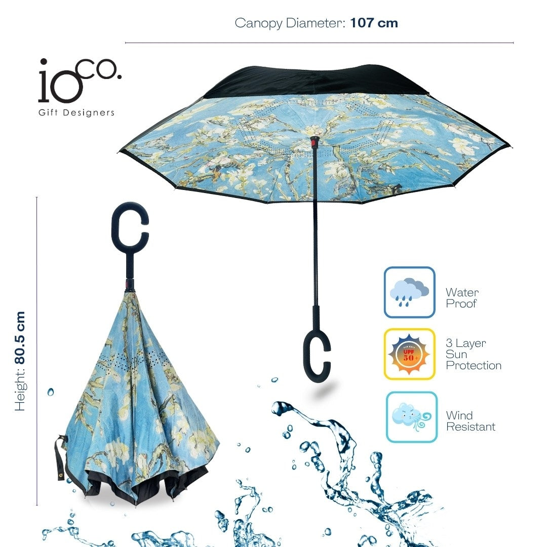 IOco Reverse Umbrella UPF50+ - Almond Blossom