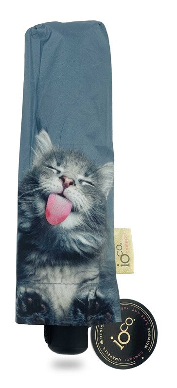 IOco Compact Umbrella UPF50+ - Sassy Cat