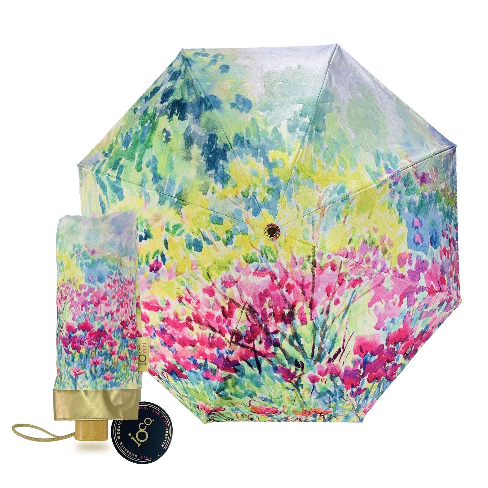 IOco Mini Umbrella UPF50+ - Watercolour Fields