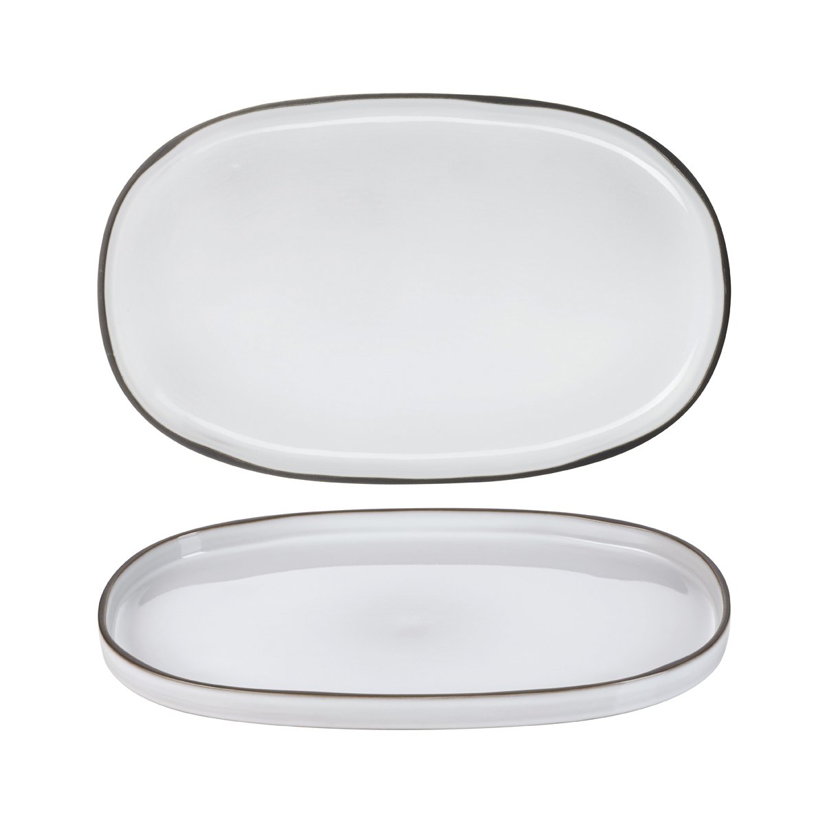 Revol Caractere White Cumulus Oval Plate 355x218mm