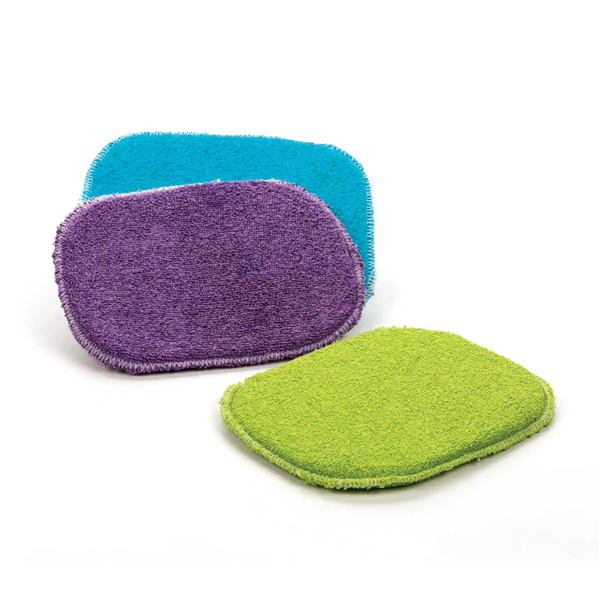 RSVP Skrubby Sponge Set 3 - Green/Blue/Purple