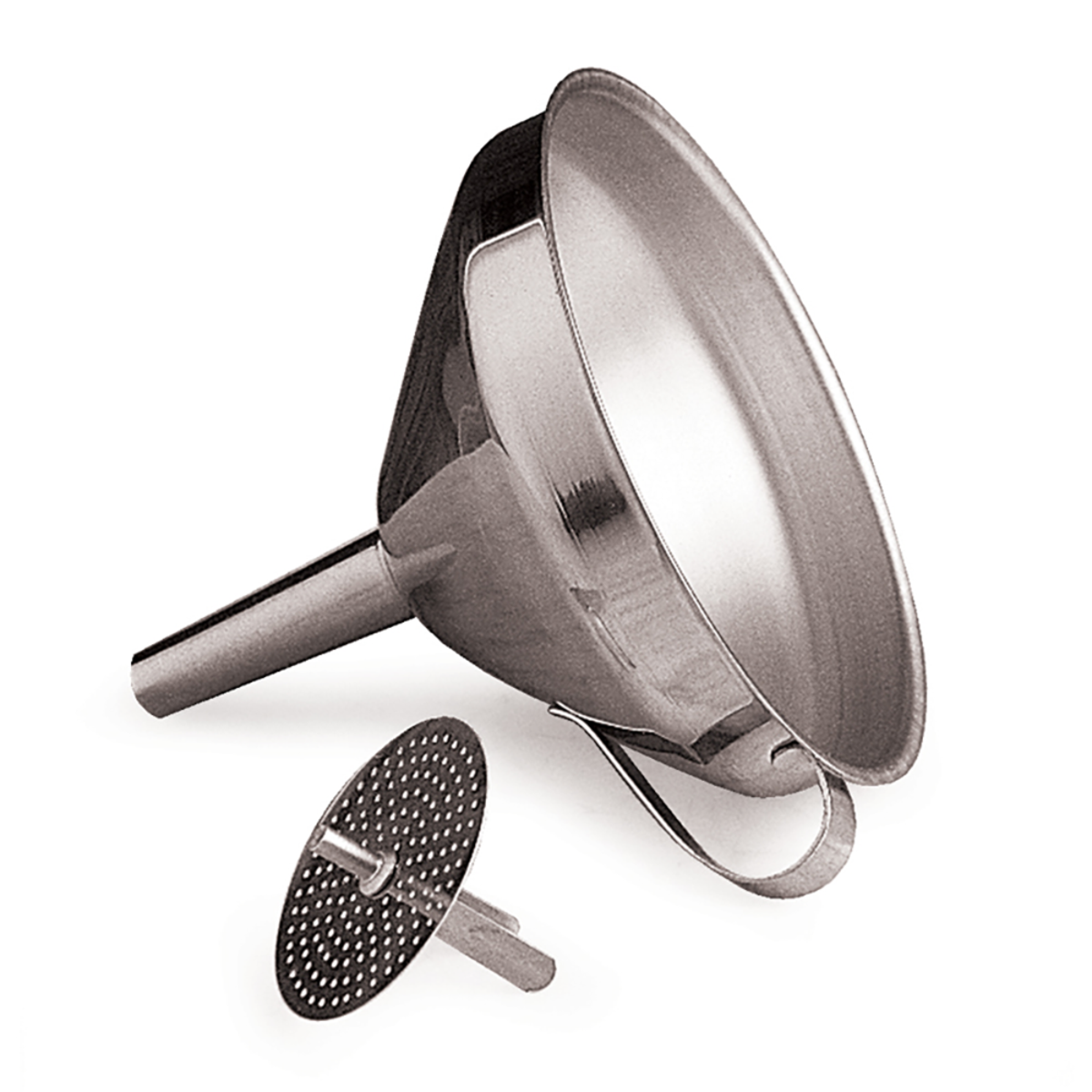 RSVP Endurance Stainless Steel Funnel 10cm with Removable Filter