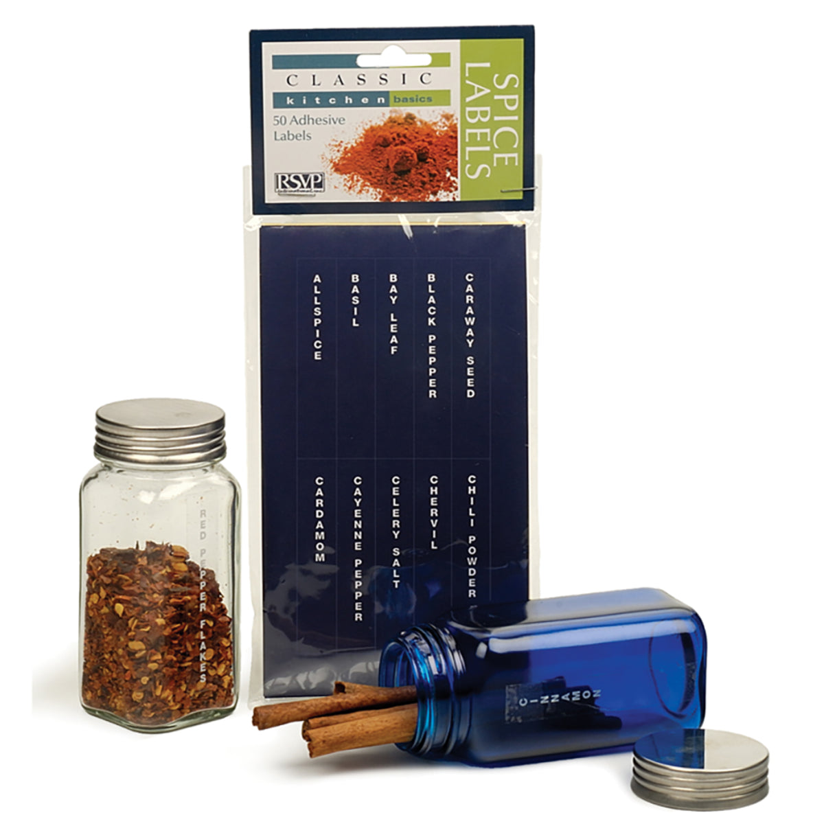 RSVP Vertical Spice Jar Labels Set of 50