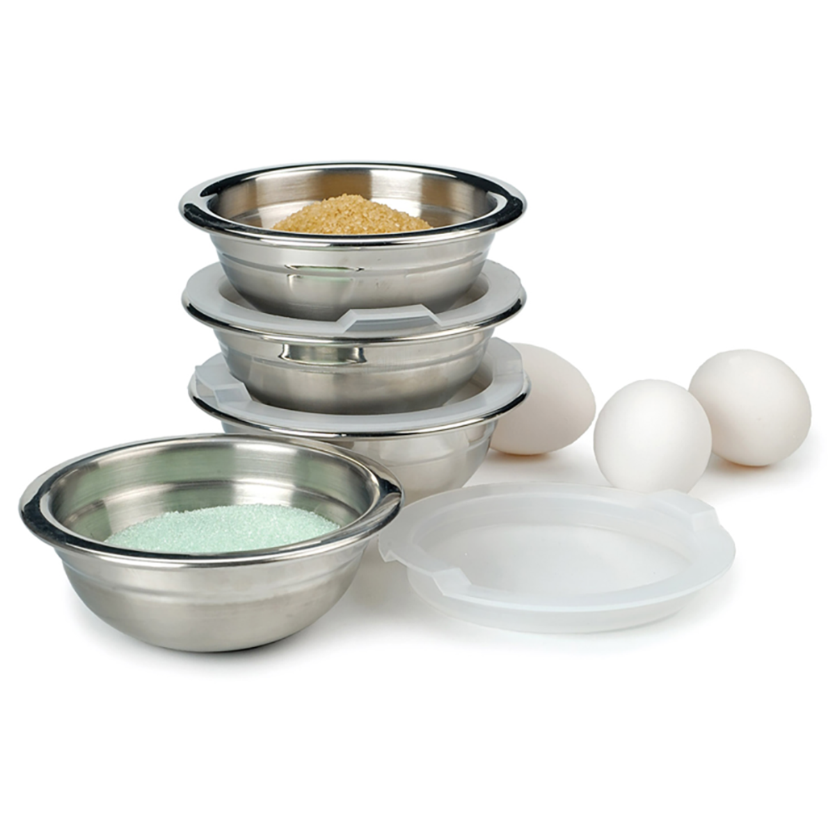 RSVP Endurance Prep Bowls With Lids Set 4 240ml
