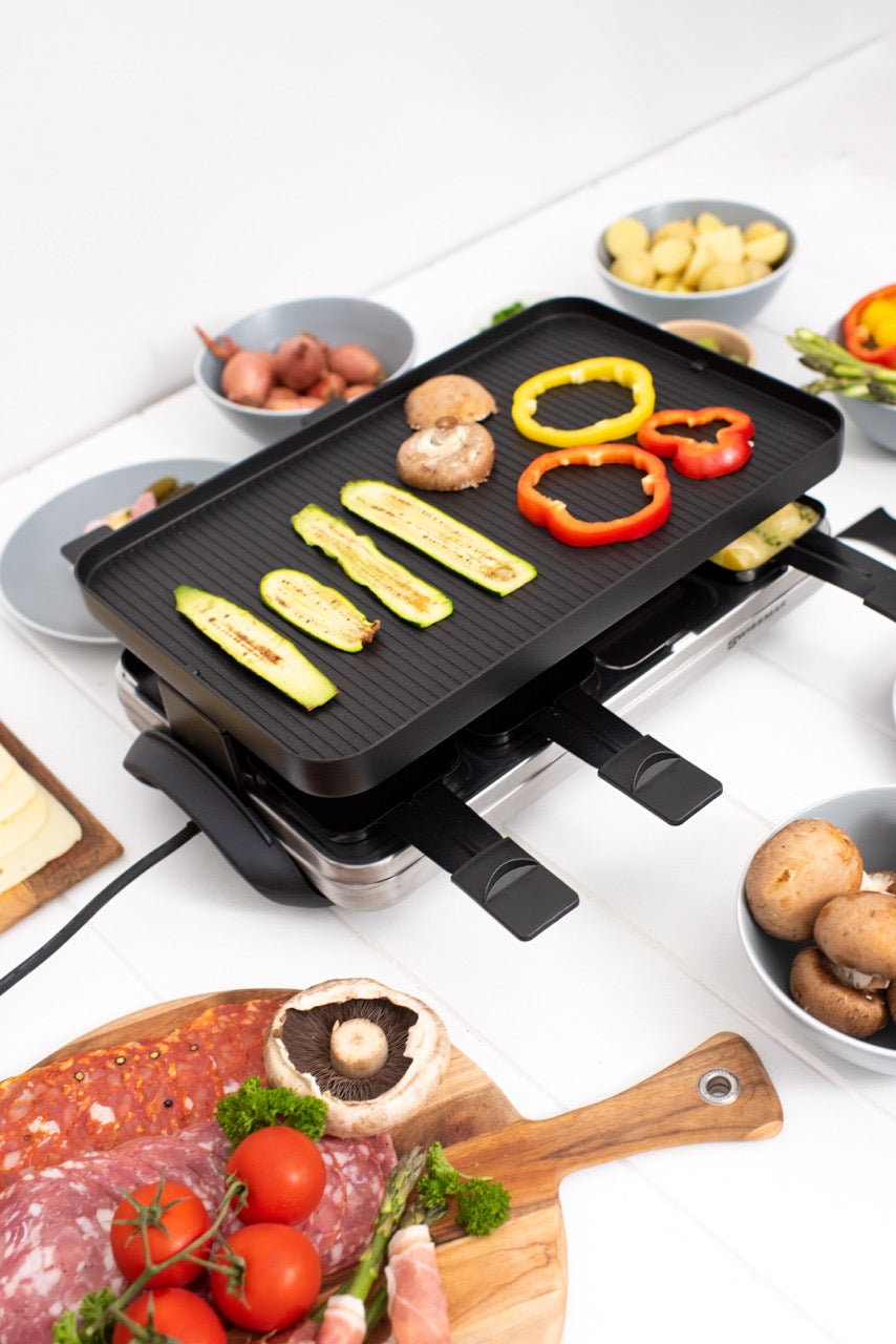 Swissmar Raclette Valais 8 Person - Stainless Steel