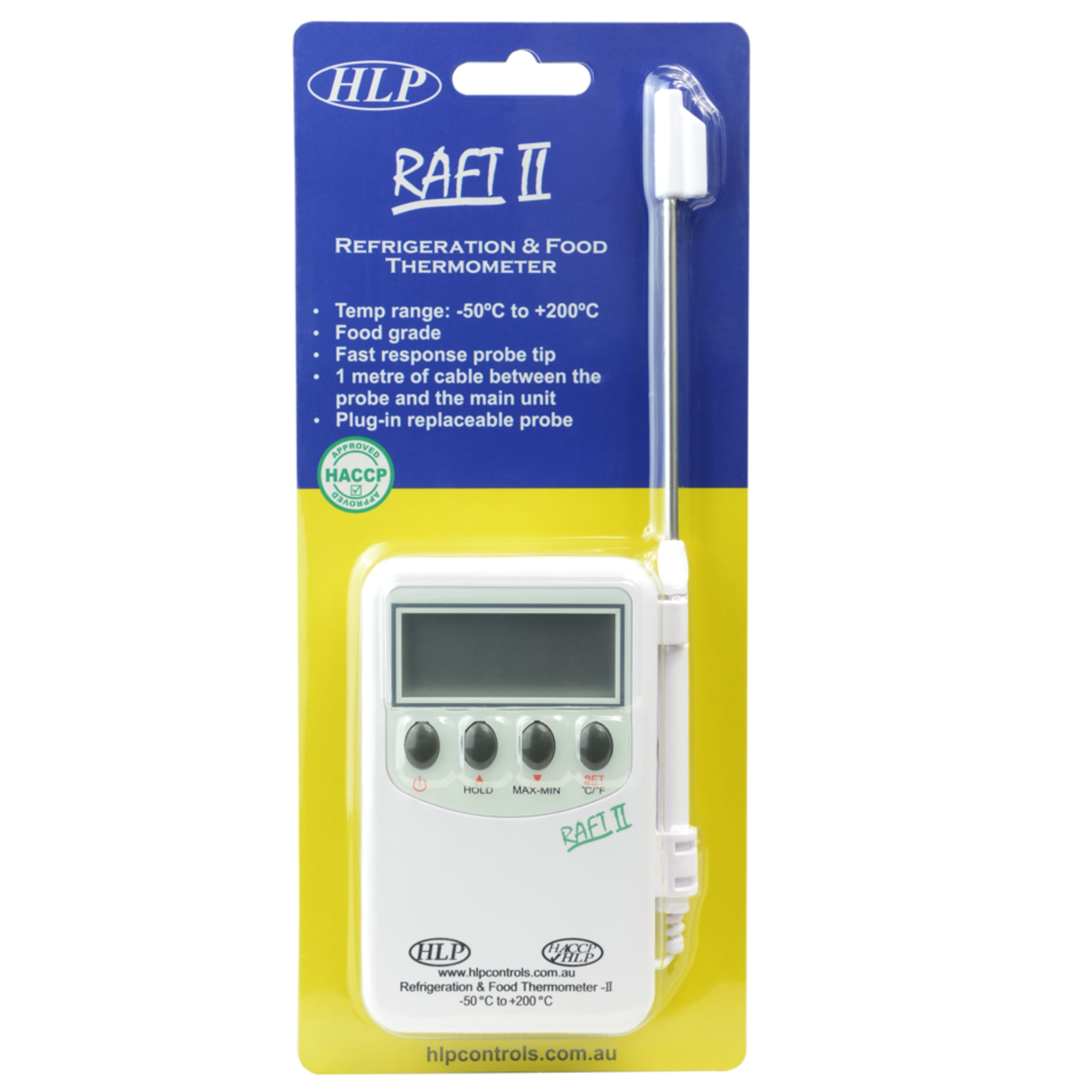 HLP RAFT II Refrigeration & Food External Probe Thermometer