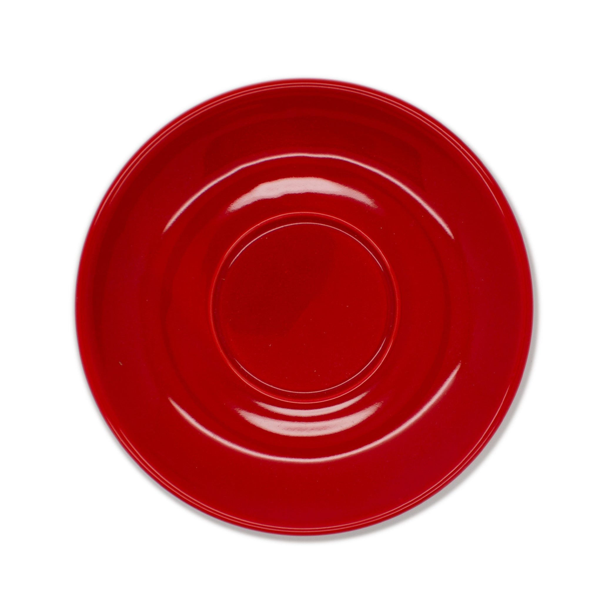 Incasa Jumbo Bowl Cappuccino Saucer Red (330ml) 8 Pack