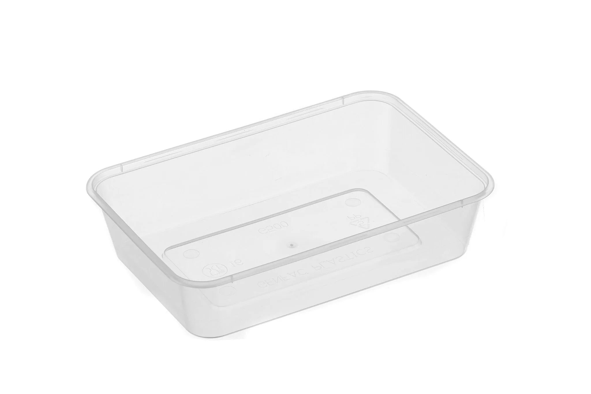 Genfac 500ml Rectangular Container Natural (Sleeve of 50)