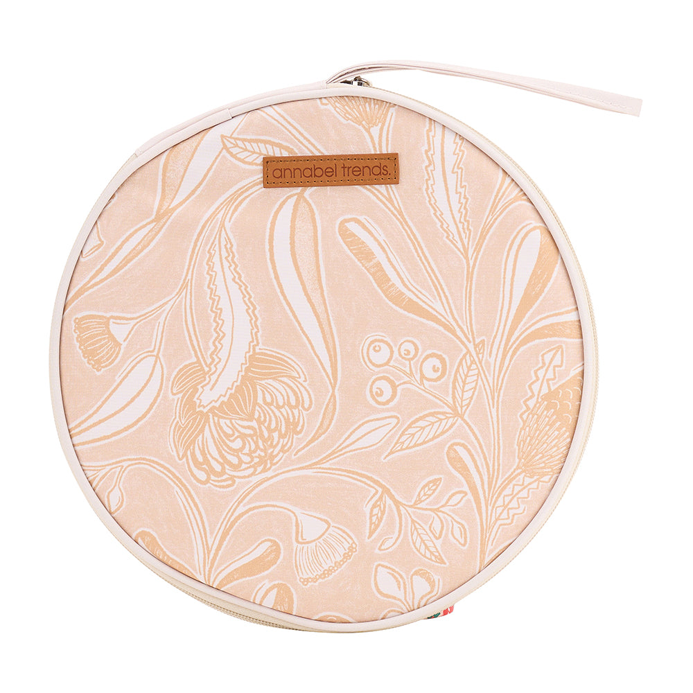 Annabel Trends Picnic Round Plate Set Trailing Natives Tan