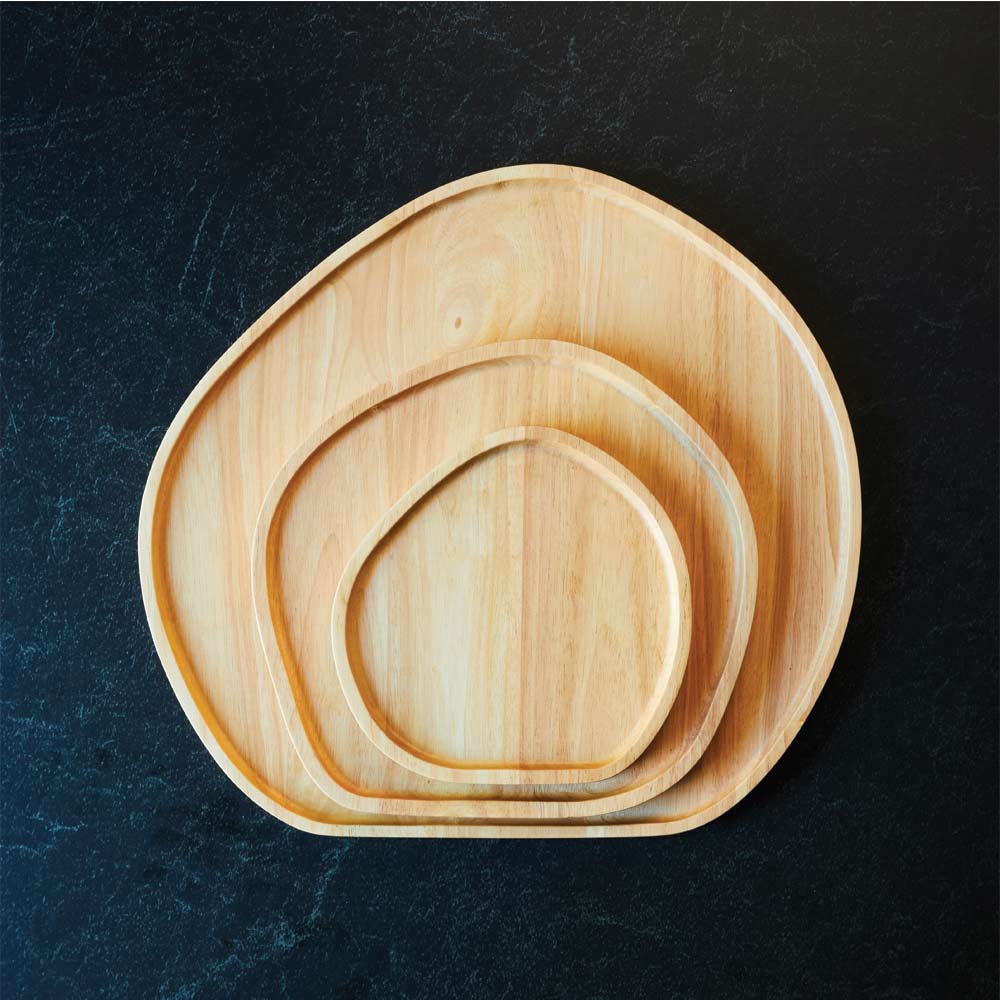 Stanley Rogers Wooden Serving Platter Round Medium