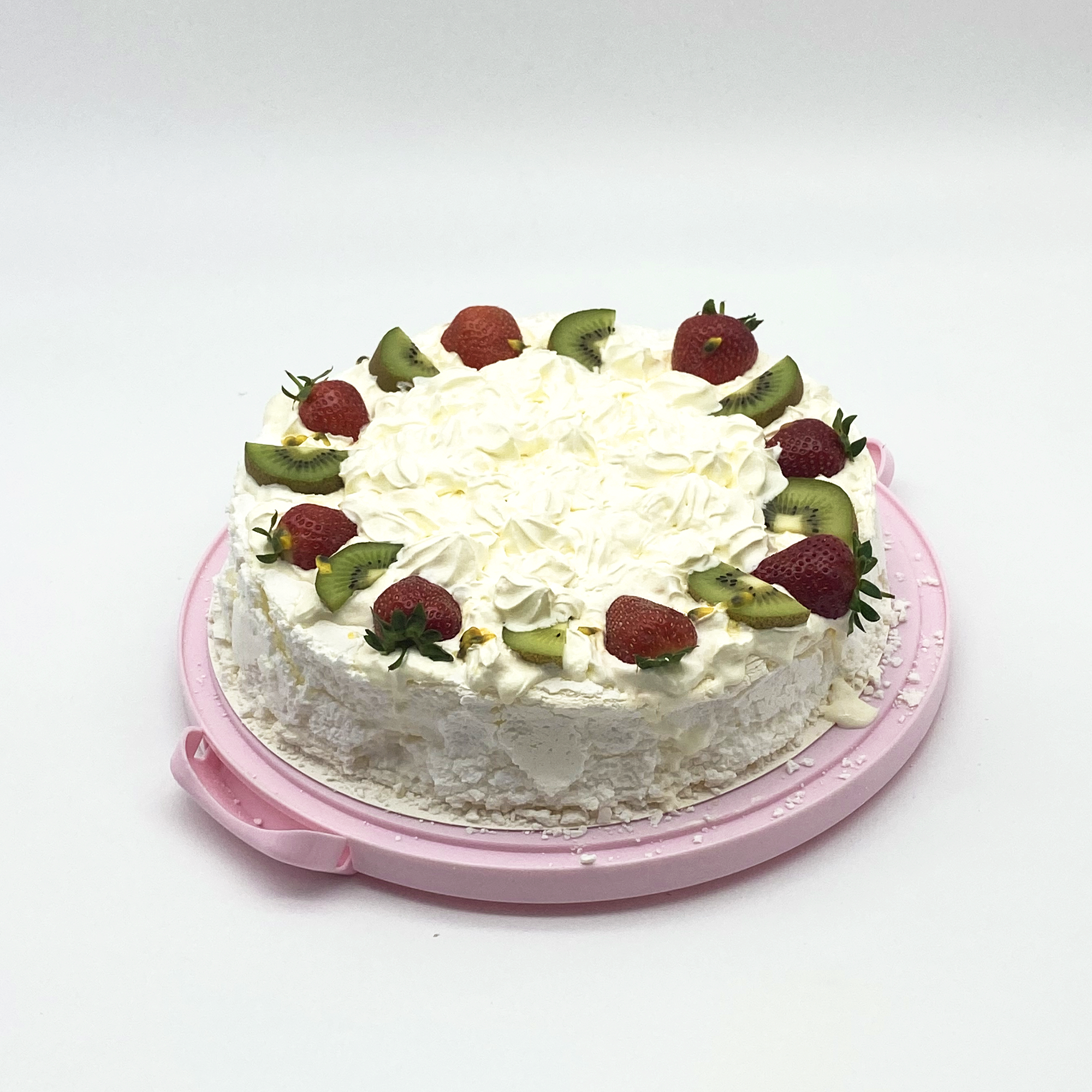 SHARP Living Cake Box Round Double Muffin, Pastel Pink