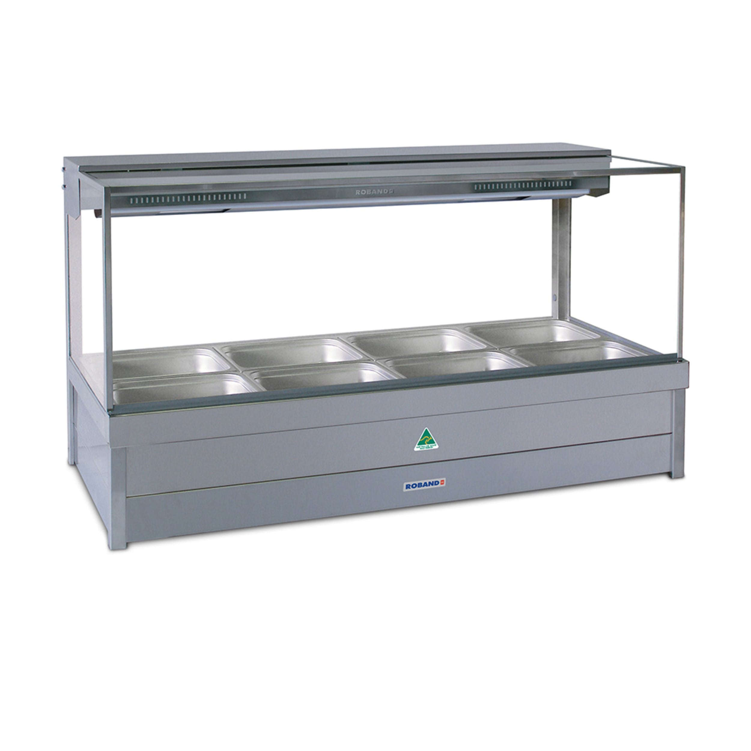 Roband Commercial Square Glass Hot Foodbar S23