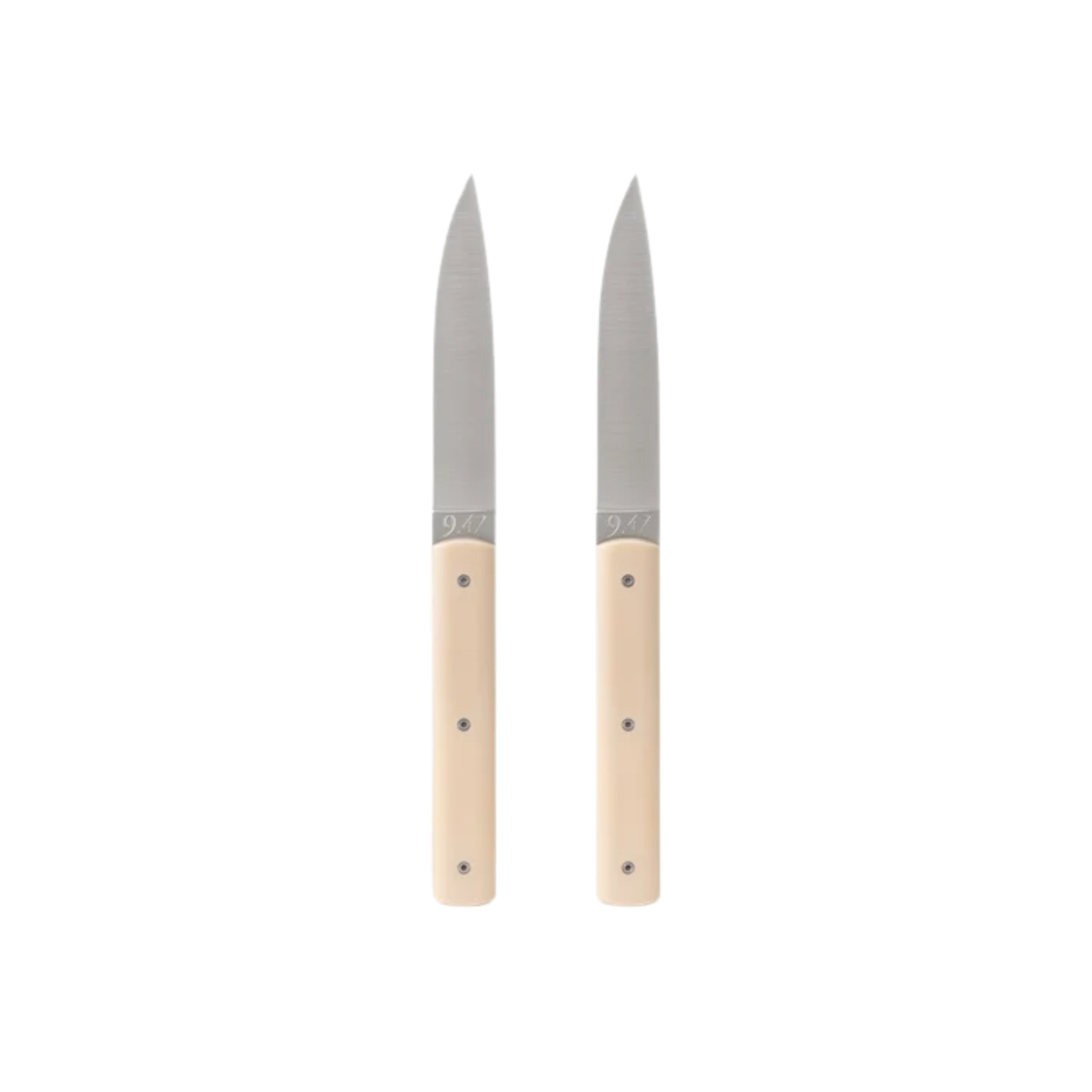 Perceval 9.47 2 Piece Table Knife Set - Cream in Gift Box