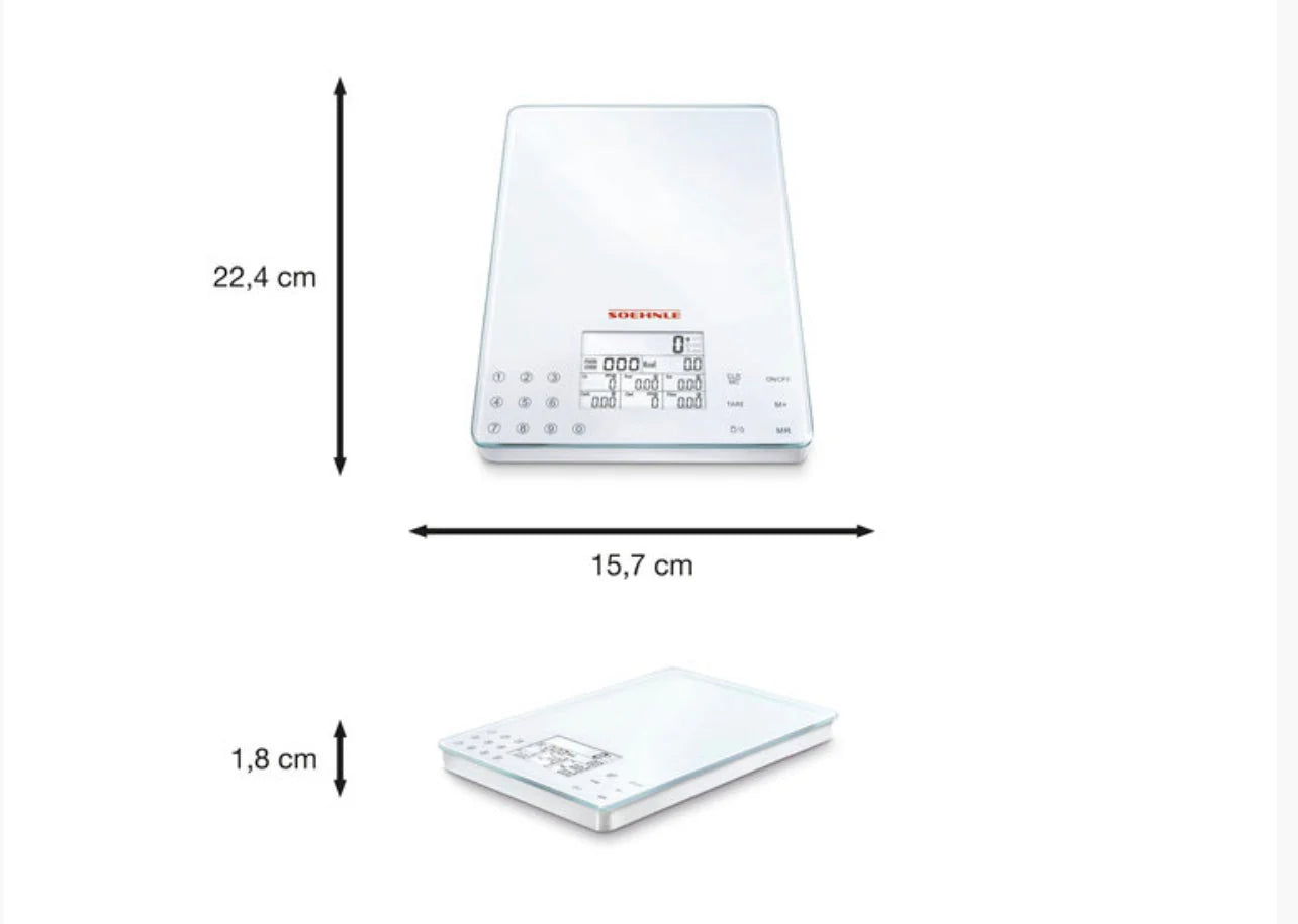 Soehnle Food Control Easy Nutrition Kitchen Scale (5kg)