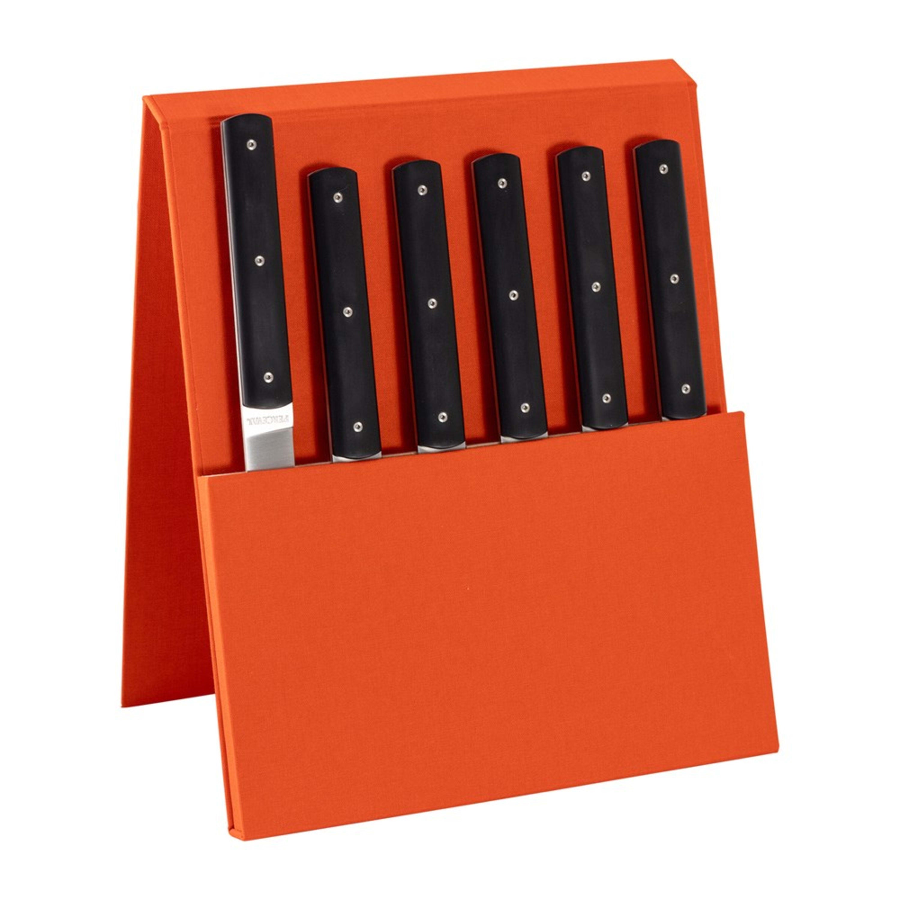 Perceval 888 6 Piece Steak Knife Set - Black in Gift Box